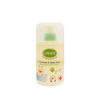เจลอาบน้ำและสระผม อองฟองต์ สูตรอ่อนโยน 2in1 Organic Plus 300ml. Enfant	 		 		_0